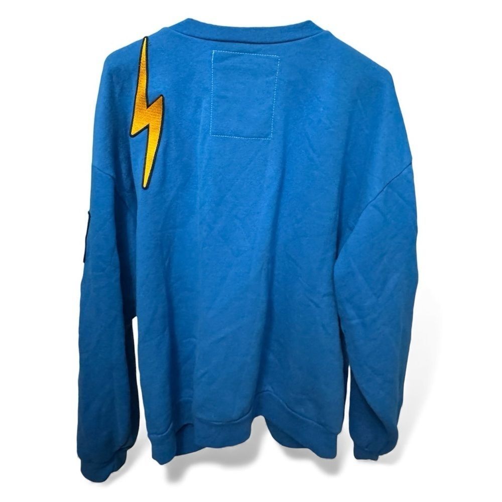 Aviator Nation VINTAGE PATCH CREW & SWEATPANTS - OCEAN - Picture 10 of 10